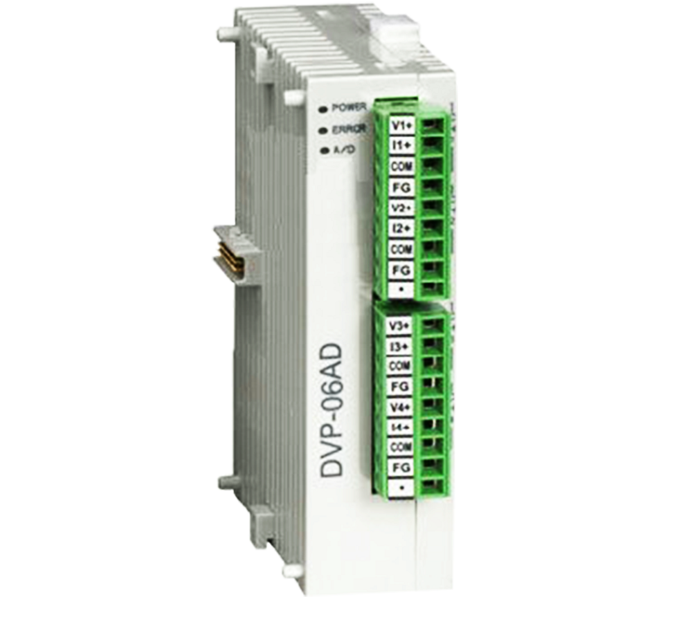 Delta DVP06AD-S 6-channel analog input PLC expansion module