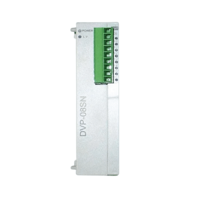 Delta DVP08SM11N expansion module, 4DI/4DO relay output