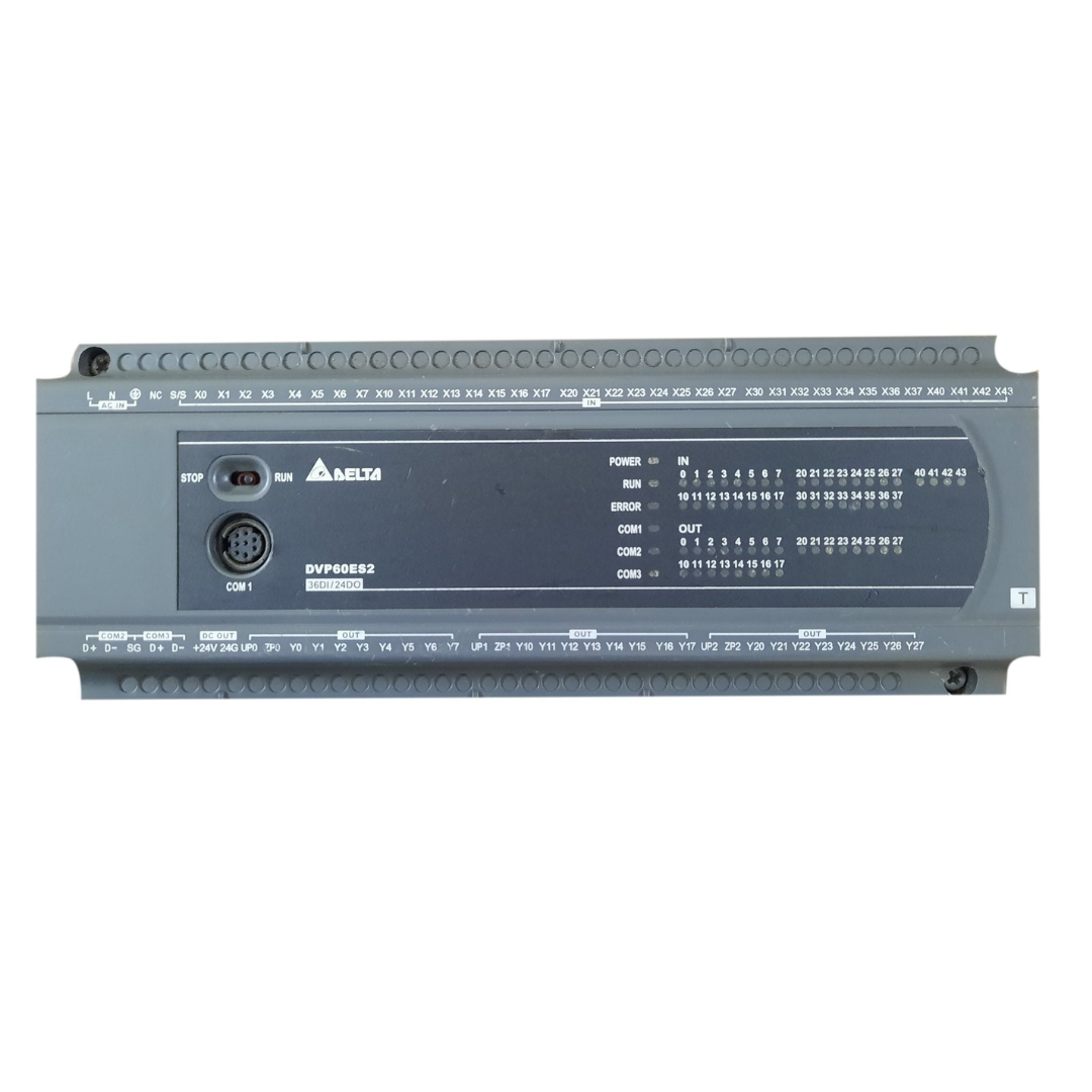 Delta PLC DVP60ES200T, 60 I/O, transistor output, ES2 Series controller