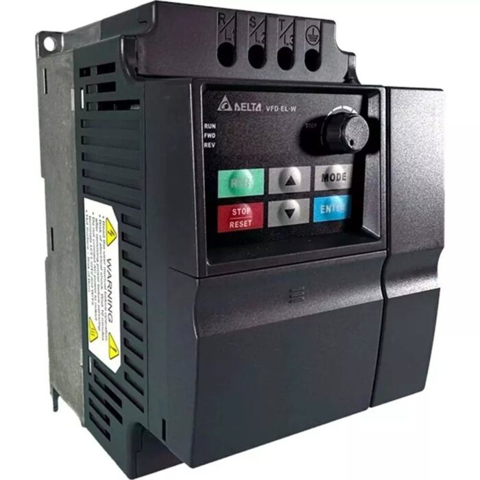 Delta VFD015EL21W-1 VFD, 2 HP single-phase input with fan cooling
