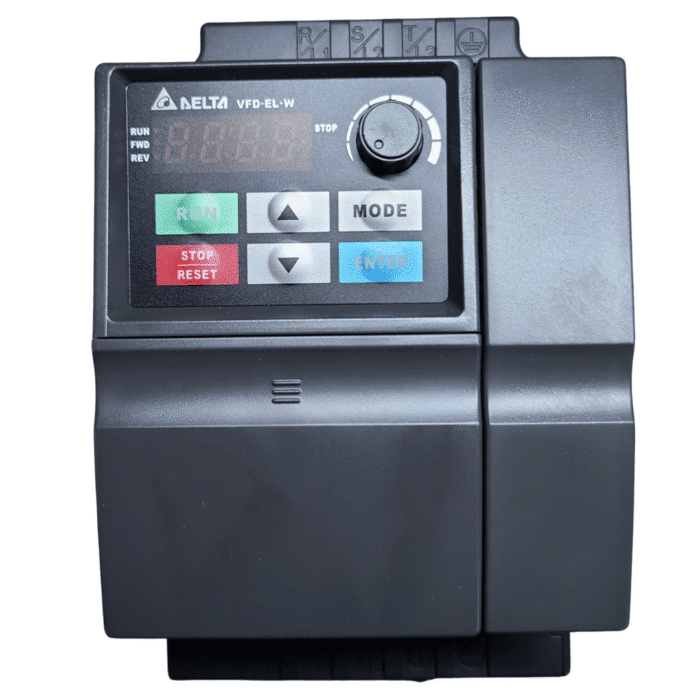 Delta VFD022EL21W VFD, 3 HP inverter with PID and Modbus RTU