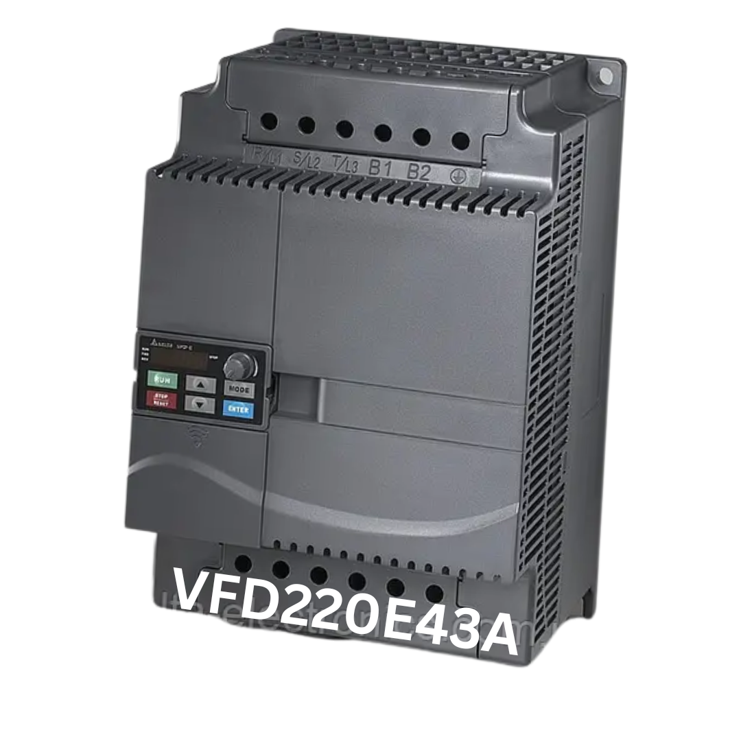 Delta VFD220E43A – 30 HP E Series 3 Phase Drive