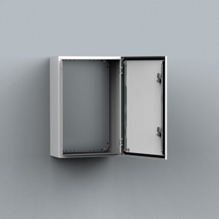 MAS Series Single-Door Wall-Mount Enclosure – Durable mild steel enclosure with IP66 protection, designed for industrial and automation applications.
