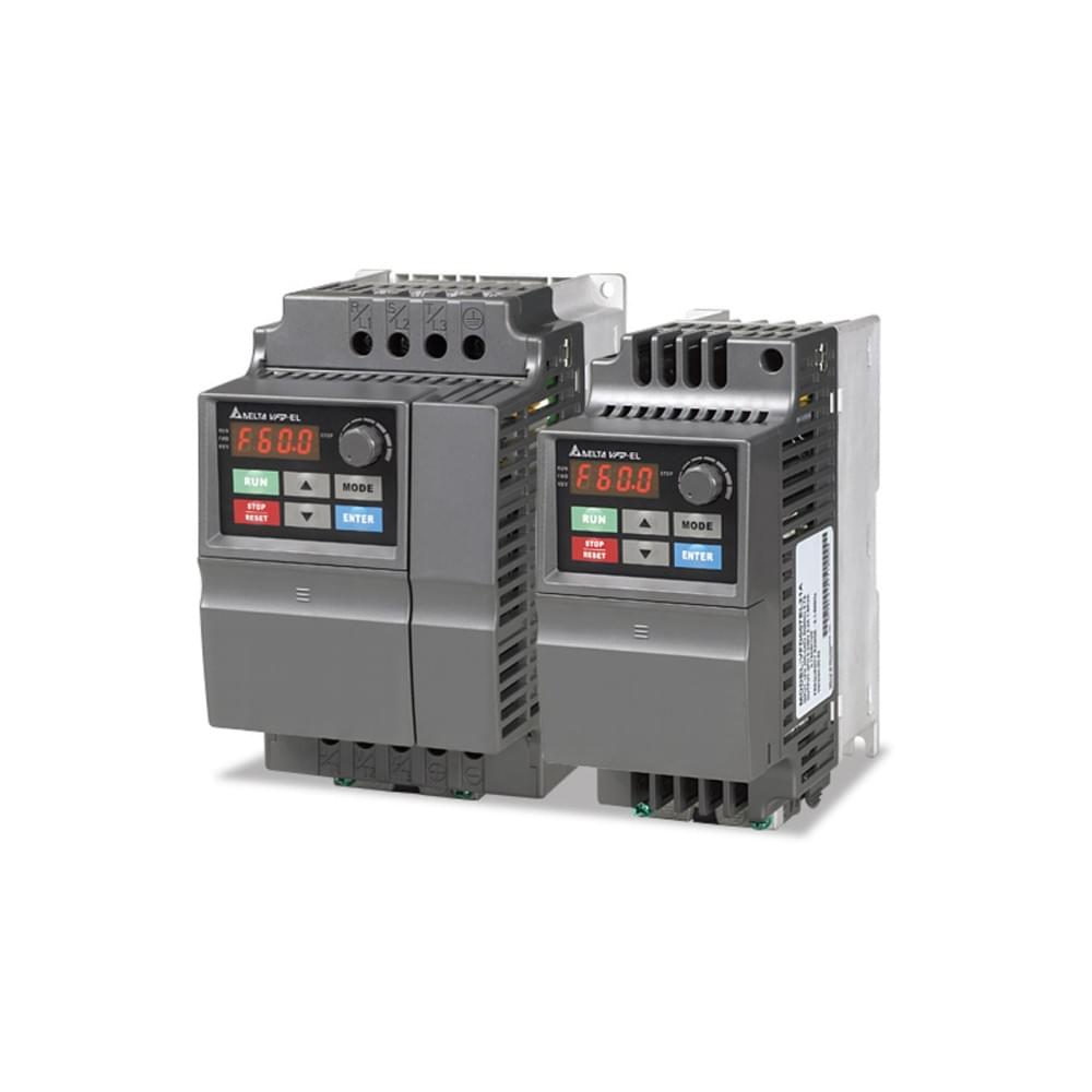 Delta EL-W VFD 1-phase input for 0.25–3 HP motors