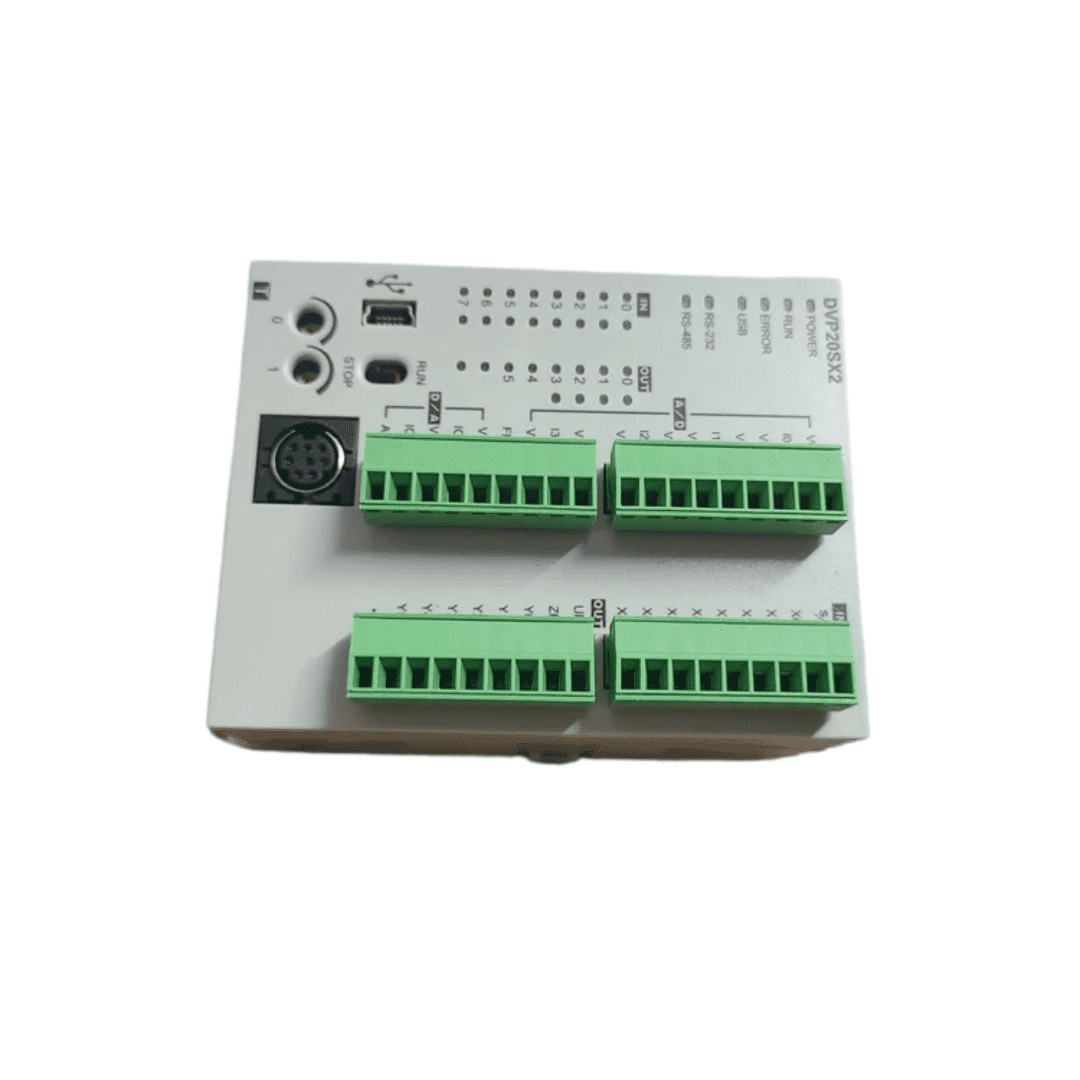 Delta DVP20SX211T – Compact PLC with built-in analog I/O and high-speed pulse output