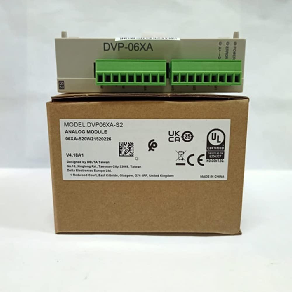 Delta DVP06XA-S2 4-channel analog input and 2-channel analog output PLC expansion module